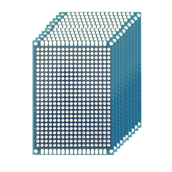 10PCS 5x7cm Modra Dvojno Stranicami Prototipov PCB Board 50x70mm Univerzalno PCB Prototipov Odbor za Arduino Eksperimentalni PCB Board