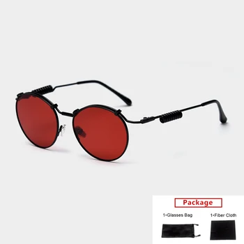 mimiyou Polarizirana Okrogla sončna Očala Ženske Punk Pomladni Vintage sončna Očala Mode Moških sončna Očala blagovne Znamke UV400 Očala Odtenki