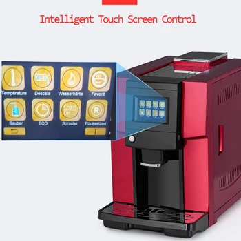 Dotik Commerical Samodejno aparat za kavo LCD espresso aparat za kavo & mlinček za kavo 19 bar za kavo cappuccino 220v 1250w 1pc