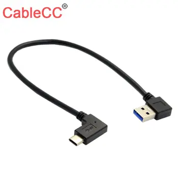 Zihan USB-C 3.1 Kotne Reverzibilna, da 90D Desno pod Kotom USB 3.0 Kabel za Prenosni Telefon