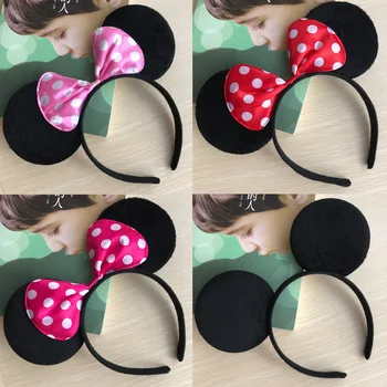 Disney Lepoto Mickey Miške Minnie glavo Praznično stranka headdress Uho, lase sponke