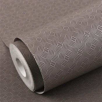 Nordijska sodobno minimalistično netkane tkanine kave barve karirasti ozadje non self-adhesive dnevna soba, spalnica steno papirja