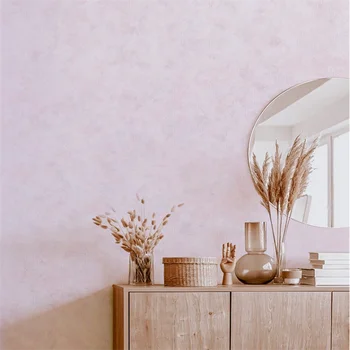 Sodobna preprost non-woven roza, bež barva ozadja Ne samolepilni dnevna soba, spalnica ozadje shop dekoracijo behang