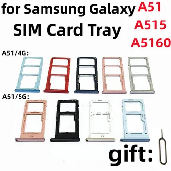 Za Samsung Galaxy A51 A515 A5160 4G/5G Različica Izvirnega Telefon Stanovanj Novo Kartico SIM kartice In Kartice Micro SD Pladenj Imetnik Reža