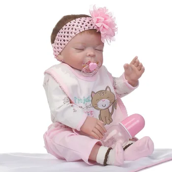 50 cm realne prerojeni baby doll polno vinil lutka punca lepo spanje lutka darilo za dan Otrok
