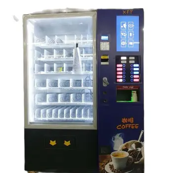 Smart Prostem Kavarna Prodajnih avtomatov Popolnoma Avtomatsko 19 Cm LCD Zaslon Self Zaslon na Dotik avtomat za Hrano in Pijačo