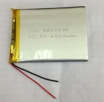 brezplačna dostava 1pcs 486789 3,7 v: 4000 mah litij-polimer baterija kakovostne baterije za tablični računalnik GPS bluetooth diktafon