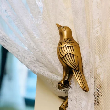 Evropski slog svetlobno razkošje ptica dekoracijo zaves blok kavljem model soba, dnevna soba, balkon zavese sponke pribor medenina