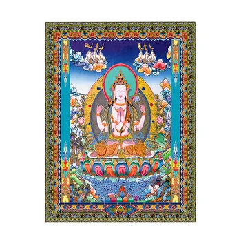 Tibet Thangka Steno, Tapiserija, Soba Dekoracijo Preprogo Lotus Buda Steno Preprogo
