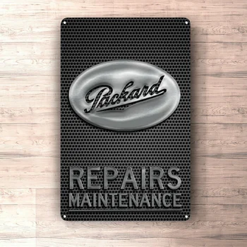 Ravno Kovinsko Plakat Tin Znak (Ne 3D) - Packard, Popravila, Vzdrževanje Prijavite Metalsign za Garažo, Človek Jama