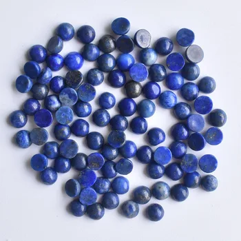 Debelo 50pcs/veliko novih modnih naravnih Lapis Lazuli krog cab chrysoprase biseri 4 mm za nakit, Pribor, zaradi česar brezplačna dostava