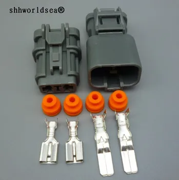 shhworldsea 2p 6.3 mm Ženski Moški Kit Auto 2 Pin Električne Vtičnice Kabel usb Pin Header Priključek 7123-6423-30