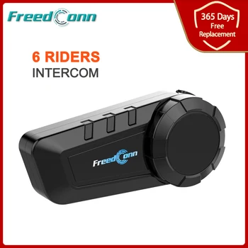 FreedConn TK PRO Motoristična Čelada Slušalke Bluetooth Interkom 5.0 Skupini Govorimo 6 Kolesarji 1000M Motocikla Nepremočljiva Interfonski