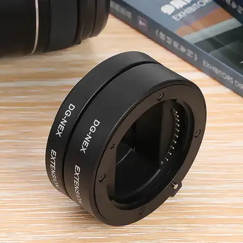 Prenosni Plastični in Kovinski Material Auto focus AF Makro Razširitev Cev Obroč iz 10 mm 16 mm za Sony NEX E Nastavek za Objektiv Kamere TTL