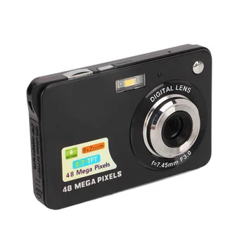 Prenosni Digitalni Fotoaparat 48 Milijonov slikovnih Pik Fotoaparata 8x Zoom, 2.7-palčni LCD-Zaslon 48MP Shockproof Mini Kamero Za Otroke Fotoaparat