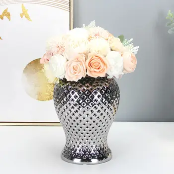 Keramični Ingver Jar Tabela Elegantno Shranjevanje Dekorativne Vaze, Cvetlični Aranžma, Vaza za Spalnico, dnevno Sobo Stranka Doma Dekor Urad
