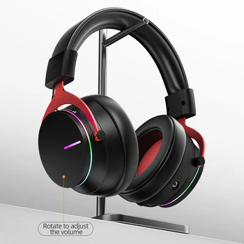 Za PS4 Stikalo Gaming Slušalke Bluetooth, Združljiva RGB Svetlobe Gaming Overear Wireless Gaming Slušalke z Mikrofonom za Prenosni računalnik, Tablični računalnik