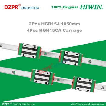 Original HIWIN HGR15 Linearno Vodilo 1050mm 41.34 v Železniškem HGH15CA Prevoz Stran za CNC Usmerjevalnik Graviranje Lasersko napravo lesenih predmetov