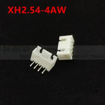 50pcs/veliko XH2.54-4AW XH2.54 moški priključek pravim kotom PIN header 2.54 mm 4pin brezplačna dostava