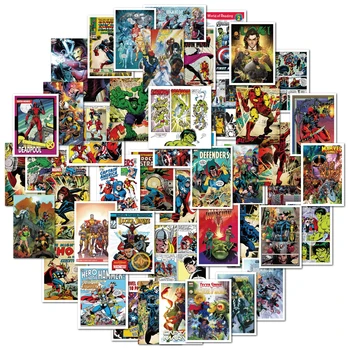 10/50/100 kozarcev Letnik Stripi Nalepke Avengers Marvel Junakov Loki Spiderman Ironman Disney Nalepke, Laptop Kovček Telefon Avto