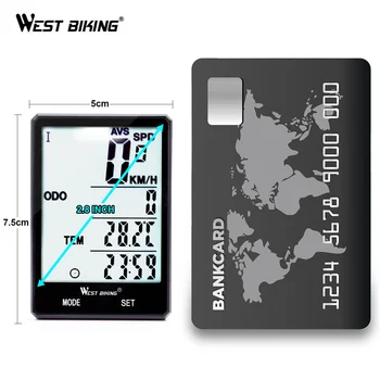 Digitalni LCD Zaslon Kolo Nepremočljiva merilnik Hitrosti, Števec kilometrov Kolesarjenja Brezžični StopwatchCycling Dodatki