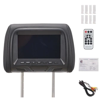7 palčni Dotik S n Avto Vzglavnik Monitor MP5 Predvajalnik Blazino Monitor Podpira Video Sinhronizacija/ Ogledalo Povezavo
