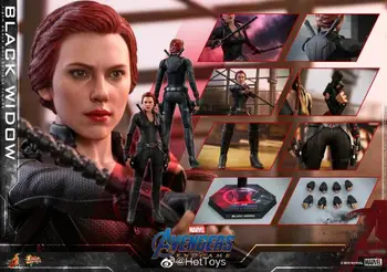 Original Vroče Igrače HotToys NOČ MMS533 Black Widow Avengers Endgame 1/6 Film Znak Akcijski Model Art Collection