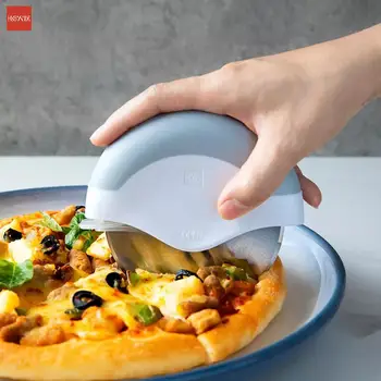 2020 Novo HUOHOU Pizza Rezilo iz Nerjavečega Jekla Torto Nož za Pizzo, Kolesa Škarje Kuhinja Peko Orodja Za Pizza Burek Vaflji