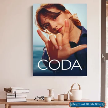 CODA (2021) Filmski Plakat Umetnosti Zajema Star Foto Tiskanje Apartma Doma Dekor Stensko Slikarstvo (Brez Okvirja)
