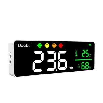 DM1306D Digitalni Decibel Merilnik Zvoka, Smart Stenske Hrupa Detektor 30-130DB Temperatura in Vlažnost Monitor