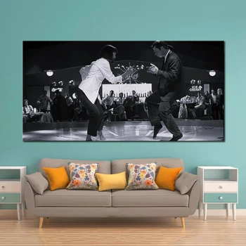Black & White Umetniške Klasične filmske Plakatov in Fotografij Wall Art Platno Slikarstvo Motivacijske Slike za Dnevni Sobi Doma Dekor