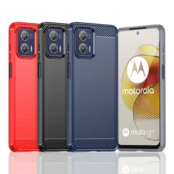 Telefon Primeru za Motorola Moto G Moči 2023 Silikon TPU Shockproof Ogljikovih Kritje Za Moto Rob 30 Fusion Hrbtni Pokrovček Telefona Lupini