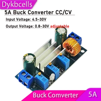 Dykbcells 5A DC Buck Converter Stalno CC/CV 3.3 V, 5V 12V 15V 19V 24V Regulator MOČI avto Solarni Polnilec za Baterije LED w Pogon PWM