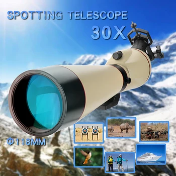 HANNIA 30x118 Madeži Področje Teleskop Oko Premium Optični Sistem Kampiranje Luna Gledal Oprema W/Stojalo & Nosilec za Telefon