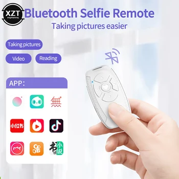 Univerzalni Mobilni Telefon Selfie Kamere Sprožilec Bluetooth, združljiva Gumb za Daljinsko upravljanje Buit-Baterije za ponovno Polnjenje Krmilnik