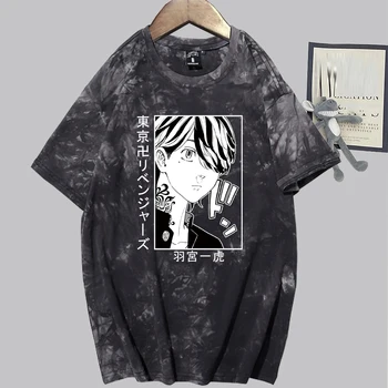 Anime Tokyo Revengers T-shirt Nov Modni Stripi Tiskanja Tees Unisex Priložnostne Vrhovi Oblačila