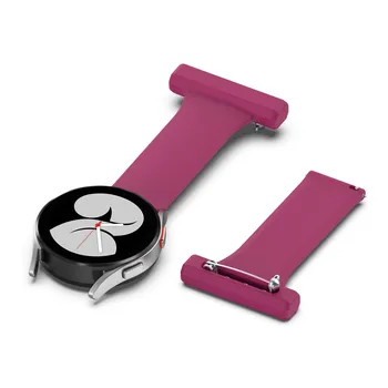 Papir Zapestnice Magnetni Manšeta za Šivanje Združljiv Z compitable z samsung Galaxy Watch4 Silikonski Pin Fob Za medicinske Sestre