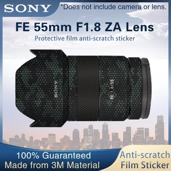 SONY FE55mm F1.8 Objektiv Premium Nalepko Kože Nalepke za sony FE55mm F1.8ZA SEL55F18Z Objektiv Zaščitnik Anti-scratch Kritje Film Nalepka