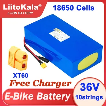 Liitokala 36V 20AH 18650 baterija Litij-Električno Kolo 300w 500w 750w 1000w Skuter baterije, Vgrajene v 30A BMS +42V 2A Polnilec