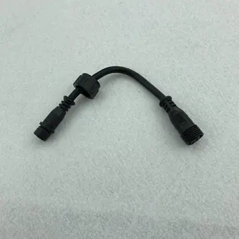 13.5 mm(ray wu) tip 3 jedro moški konektor 3 jedro ženski konektor adapter(ni VCC+ žice)20 cm dolge črne barve