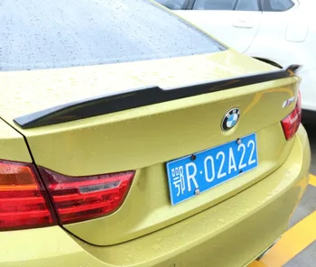 Ogljikovih Vlaken Avto Zadaj Krilo Prtljažnik za Ustnice Spojlerji Paše Za 14-17 BMW 4 serija F82 2014 2015 2016 2017