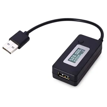 LCD USB Detektor Voltmeter Ampermeter Polnilnik Zmogljivosti Tester Merilnik Napetosti tok Polnilnik QC2.0 3 - 15V
