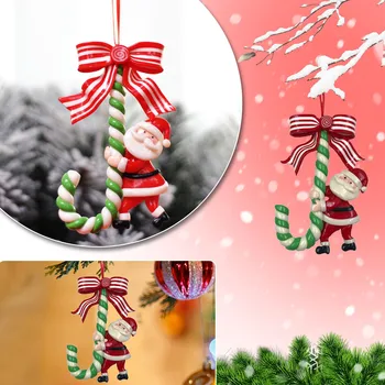 Christmas Tree Okraski Ornament Simulirani Mehko Glino Lollipop Sladkarije Trsa Xmas Tree Obeski Božič 2023 Dekor Za Dom #50 g