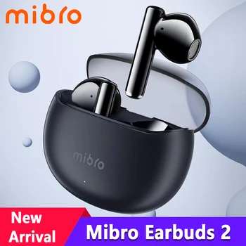 Original Mibro Čepkov 2 Bluetooth 5.3 Slušalke TWS Brezžične Slušalke HiFi Stereo Bas Zmanjšanje Hrupa IPX5 Vodotesne Slušalke