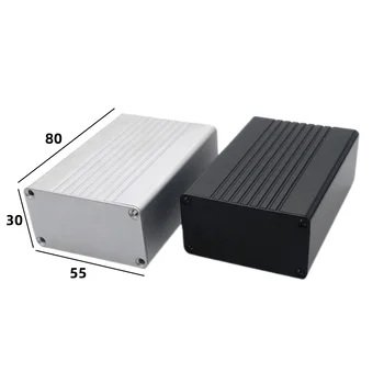 Aluminij zlitine aluminij profil box ohišje PLC Škatle za baterije PCB 80x55x30mm