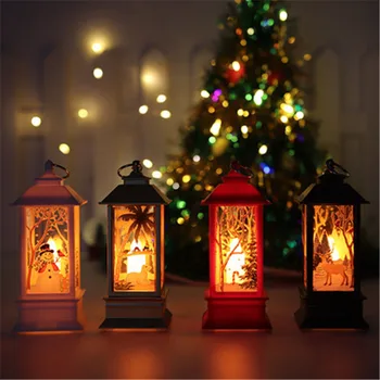 Xmas Tree Svetilka Led Sveča Čaj Luči Božični Okraski za Dom ChristmasOrnaments Santa Claus Lučka za Novo Leto 2022 Dekor