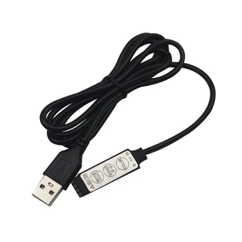 5V nizkonapetostnih treh ključnih RGB color light bar priročnik za mala zatemnitev krmilnik micro USB ključ krmilnik
