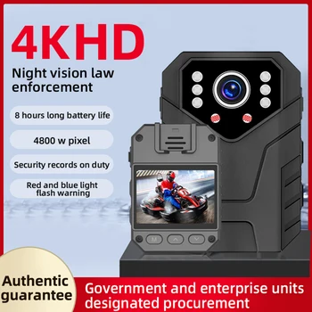 4K Mini Telo Kamero Full HD 1080P 2 Palčni IPS Zaslon na Dotik Nočno gledanje Video Snemalnik Security Guard Policija Telo Mini Kamera Nova