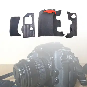 4Pcs Prednji, Zadnji Pokrovček Gume Ornament Zamenjava Digitalnega Fotoaparata Deli Enostaven za Namestitev Trajne Telo Gume za D300 D300S