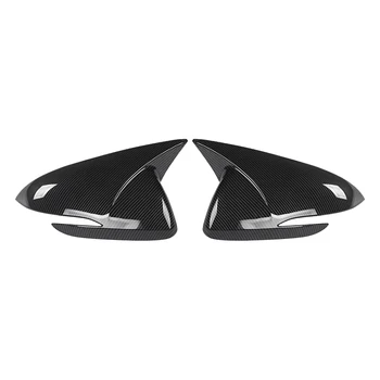 Ogljikovih Vlaken Avto Ogledala Pokrov Strani Vrat Ogledalo Lupini Dekoracijo Trim za Hyundai Elantra OGLAS 2016-2020
